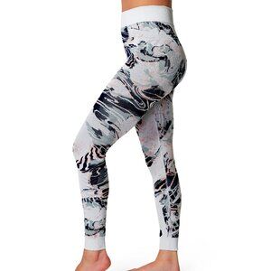 Sweaty Betty Glacier Mountain Jacquard Base Layer Leggings NWOT